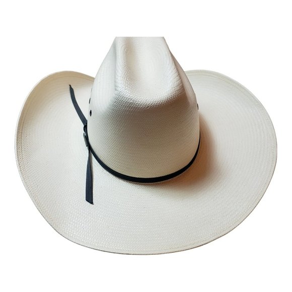 Resistol  Self Conforming Hat 8X Genuine Shantung Panama Straw Size 6 7/8 main image 4
